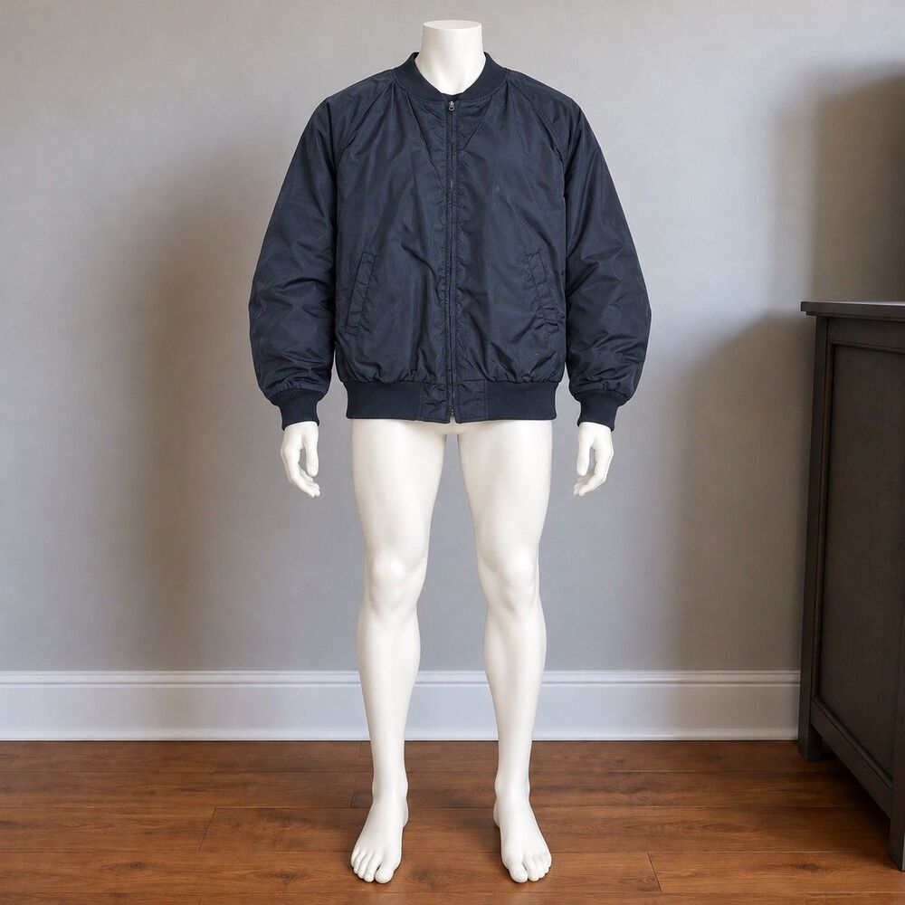 Vintage Blauer Tactical Bomber Men's Utility Navy Blue Gorpcore Made in USA XL